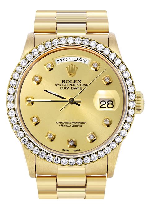 full gold rolex watch|rolex 18k yellow gold.